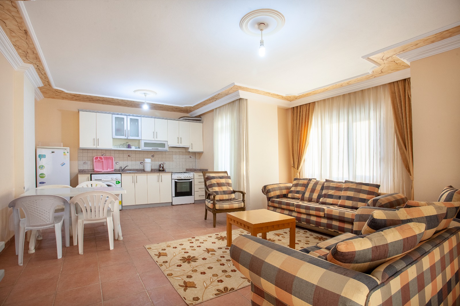 Гостиная Sevgi Tatil Sitesi